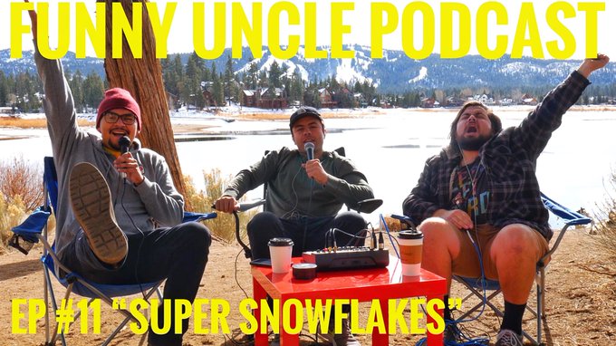 New Episode #11 up tonight &ldquo;Super Snowflakes&rdquo; #podcast #funny #bigbear #FARRIGHT #SNOWFLAKES https://t<a href="/tag/funny"class="tags"><span>#funny</span></a><a href="/tag/bigbear"class="tags"><span>#bigbear</span></a><a href="/tag/podcast"class="tags"><span>#podcast</span></a><a href="/tag/snowflakes"class="tags"><span>#snowflakes</span></a><a href="/tag/farrigh"class="tags"><span>#farrigh</span></a>