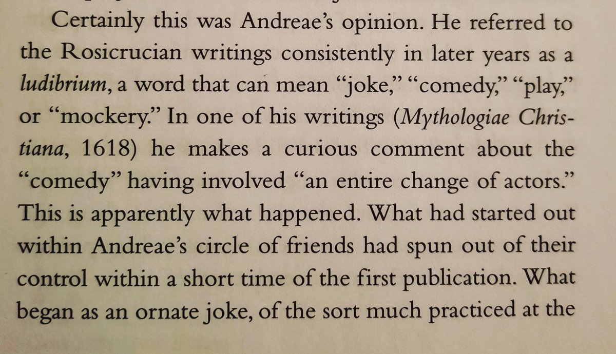 I'm always looking for connections between various renaissance subjects and Shakespeare, such as Bruno's years in London...Andreae seemed to think of The Chemical Wedding as a comic play...Someone at the time, I can't remember who, thought of it as being like Shakespeare...