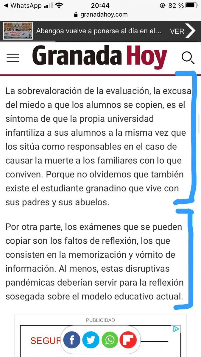 EnriquedeAlava's tweet photo. Estoy 100% de acuerdo; me parece un disparate sanitario tener exámenes presenciales. Esto, que se refiere a @CanalUGR, creo que vale igual para @unisevilla  #SevillaFC #examenesonline https://t.co/Y1gqSEaneD