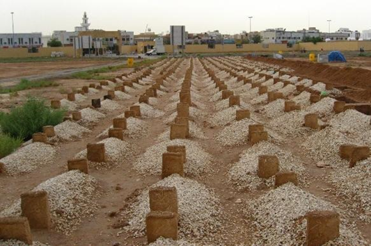 Cemeteries:They are far more discrete in KSA. Death culture is a bit different.It is common for family members to visit the cemetery in Tunis to read Quran at the grave of a relative and to put some grains on the grave for birds.Saudi cemeteries often have unmarked graves.