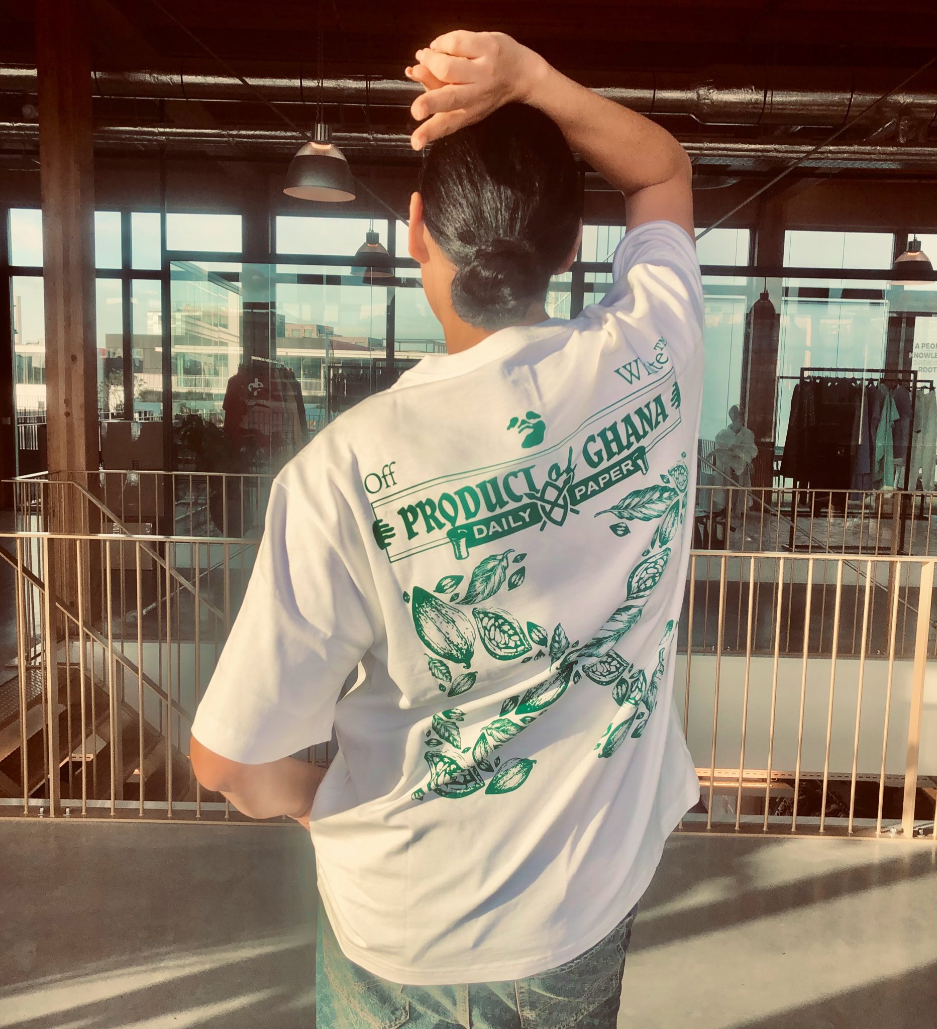 off white x daily paper ghana tee feroksa.lt
