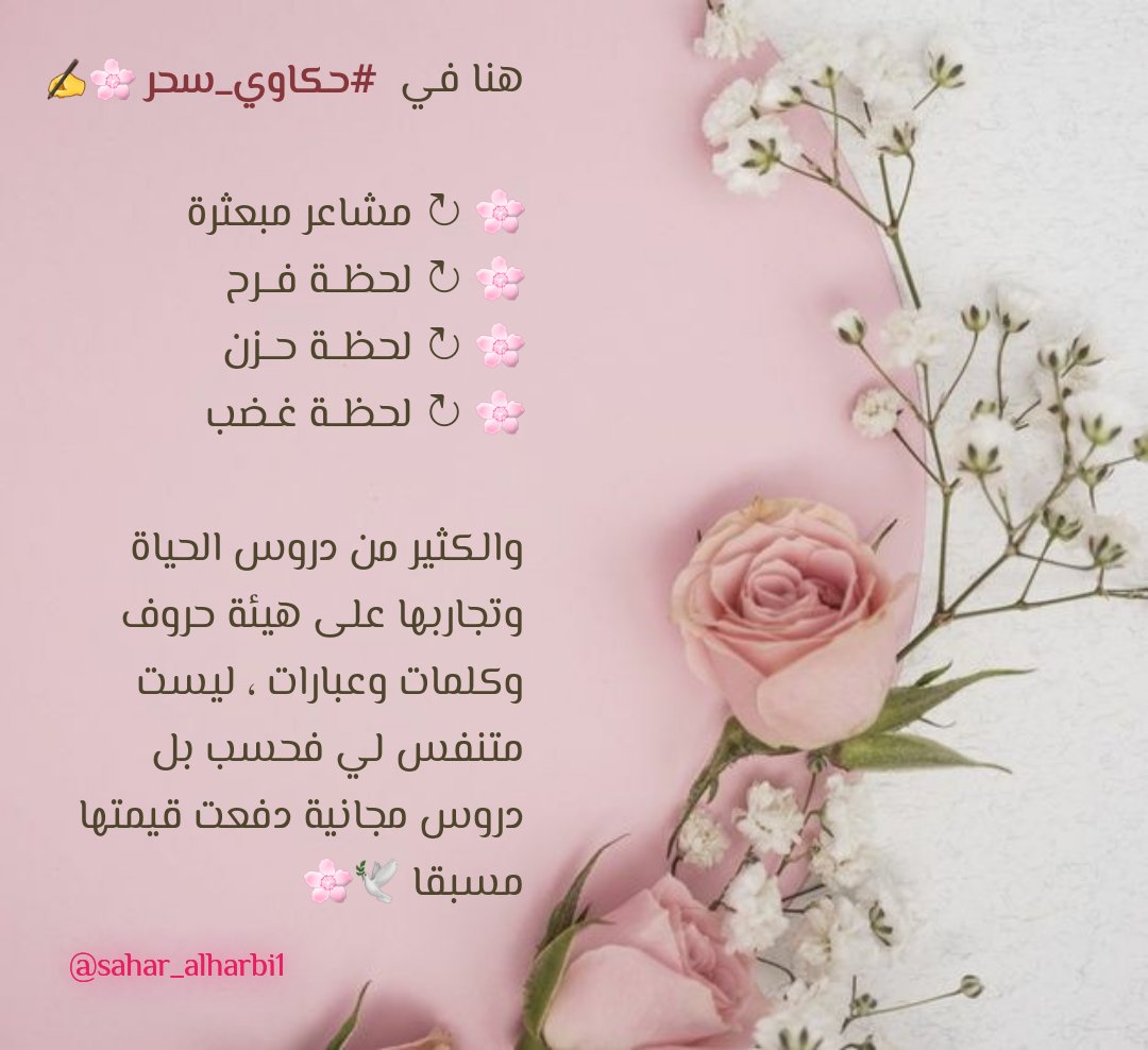 سحر الحربي 🌸✍️🏻 tweet media