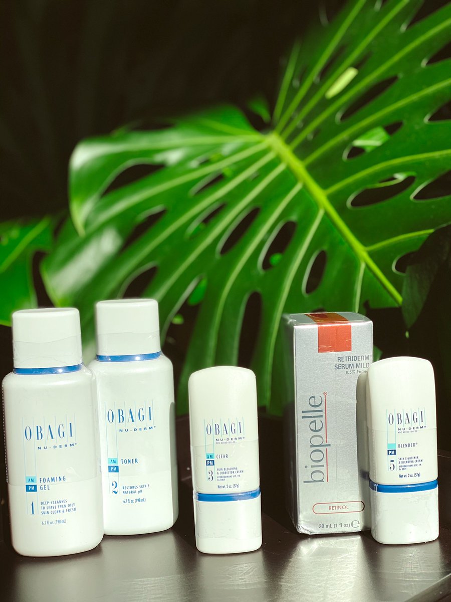 BednarCosmetic's tweet photo. Do You Want Clear Skin? 

We’ve pulled our best products to help you achieve that!
AM routine: @Obagi steps 1,2,3 &amp; 4 with @SkinCeuticals Phlorentin CF

PM: @Obagi steps 1,2,3 &amp; 5 with @Biopelle Retinol 
* not everyone has the same skin so please speak with our qualified staff! https://t.co/RPcIqq91Xg