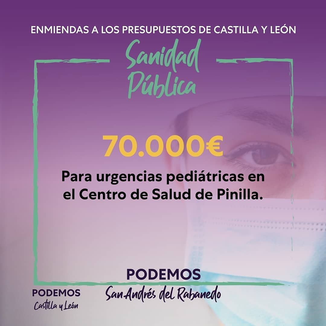 podemosSAR's tweet photo. En momentos de crisis y adversidades, @Podemos_CyL a través de @_PabloFdez_ presentamos las siguientes enmiendas. Objetivo: Olvidar las diferencias y poner a las personas primero. https://t.co/9YilE3h3iV