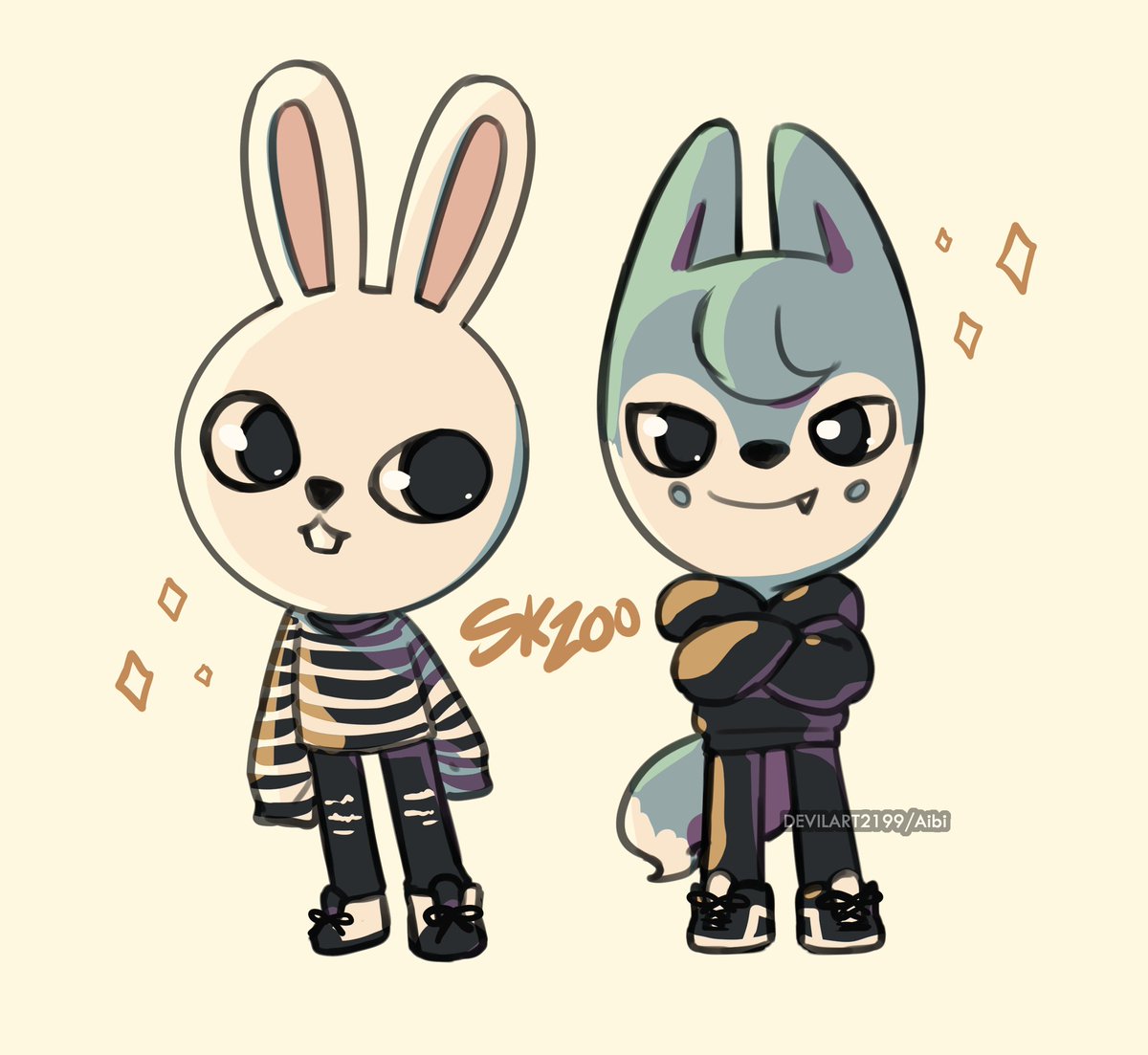 DEVILART2199_'s tweet photo. SKZOO MinChan ✨🐰🐺

#SKZOO #BangChan #방찬 #LeeKnow #리노 #스트레이키즈 #StrayKids #Straykidsfanart https://t.co/8SHbHfbEYC