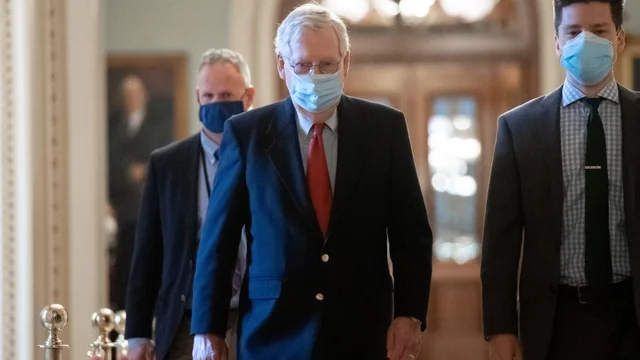 thehill's tweet photo. JUST IN: McConnell says Trump impeachment trial to start after Biden sworn in https://t.co/zW4ESblRW9 https://t.co/thmMI3ejp6