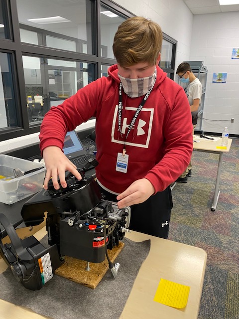 Freshmen Zane Lattimore (Oak Harbor) and Jalen Carrizales (Swanton) visited us for a Career Assessment experience. They explored hands-on career tech tasks and toured programs. At the end, they decided what program to learn about next year! #PentaPride <a href="/cschell32/">Schellyeah!</a> <a href="/shsprincipal/">Mr. Longbrake</a>