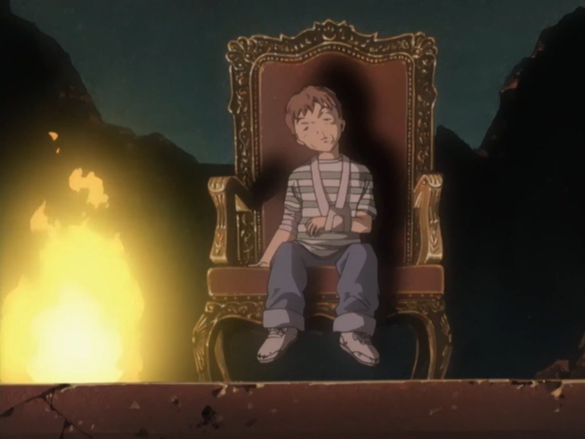 I find Dieter to be kind of fascinating tbh, he almost acts as a contrast to Johan(shown with a visual contrast as well), this is done to further the themes of nurture vs nature, and just as the orphanages show how nurture affects how people turn out, Dieter shows why nature is-