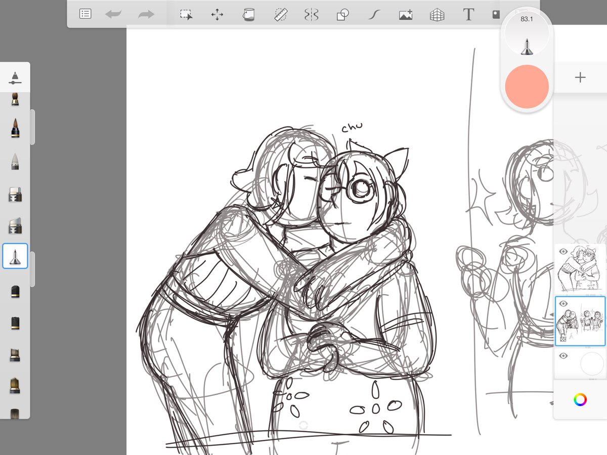 tl can have half finished sketch as a treat 