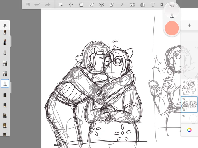 tl can have half finished sketch as a treat 