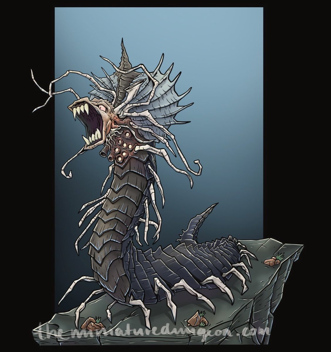 theMiniatureDu1's tweet photo. Got myself an new ipad. Celebrated by painting a worm from the dreamlands. #callofcthulhu #printablemini #papermini #dnd https://t.co/SI6cbbR2WJ