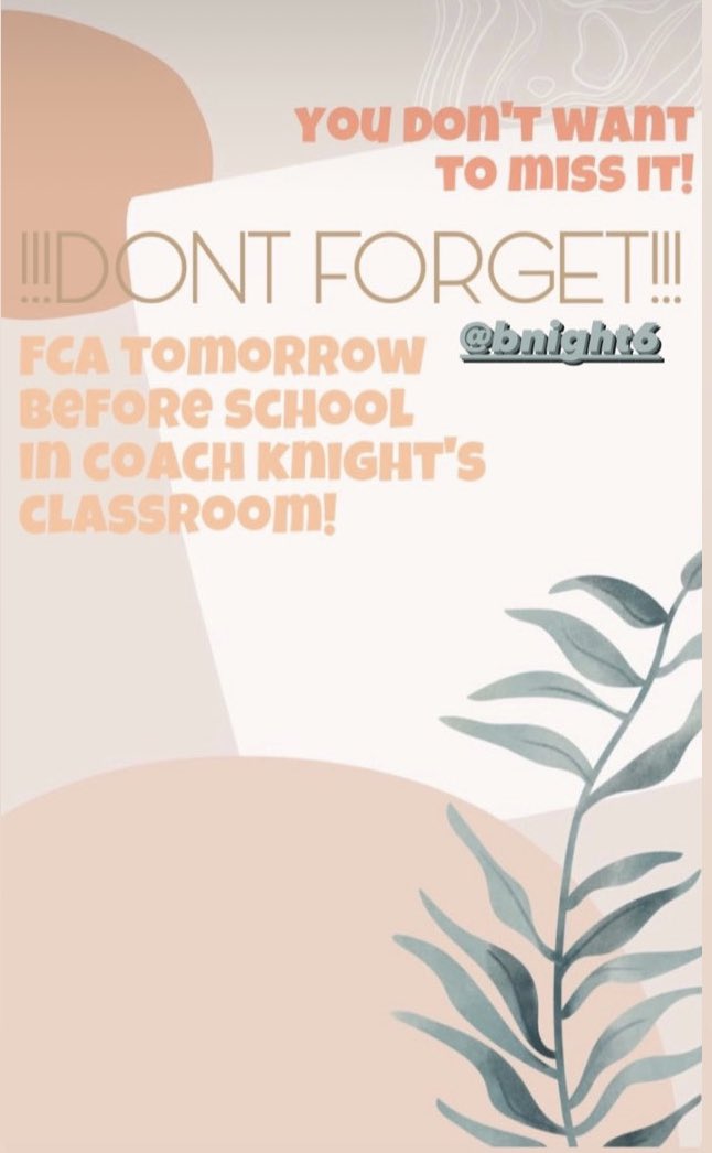 ECHSFCA's tweet photo. @ECHSFCA is tomorrow morning! Spread the word! Thanks @FaurotKarlee for the awesome graphics. https://t.co/Bm63sFCY4Z