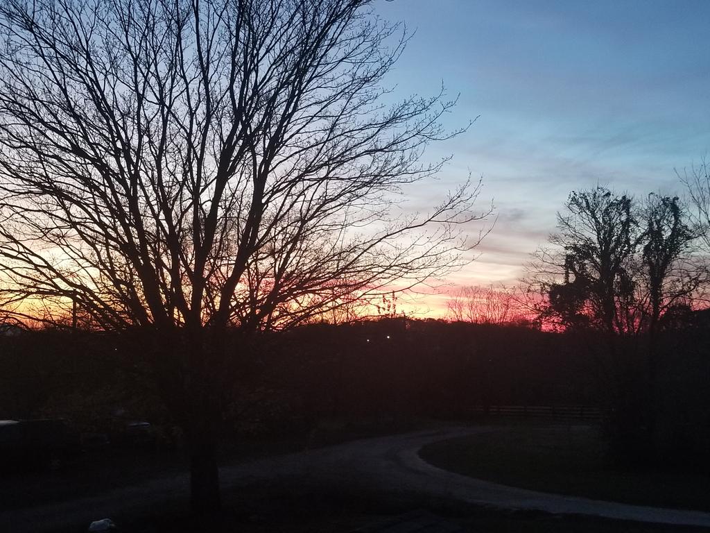 I'm blessed to get the most beautiful sunsets from my front porch.