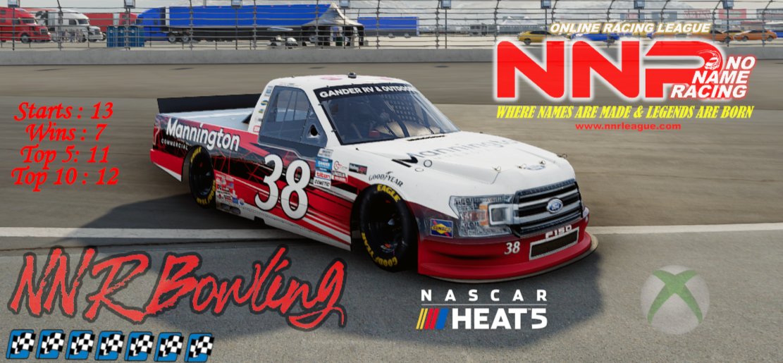 So I haven't posted in awhile but it's been an amazing season so far!  10 races until playoffs start and 16 races to the end of the Season!  <a href="/NNRsimLeague/">NNR iRacing League</a> <a href="/RePete1975/">Pete Rouzic</a> <a href="/LuckyDog_38/">Daniel Buttafuoco</a> <a href="/RickJamesTV/">Rick James</a> thanks for broadcasting guys!