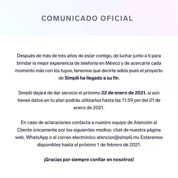 Maxdroid_'s tweet image. #OFICIAL Simplii se baja del tren de las OMVS.

@mundomovicel