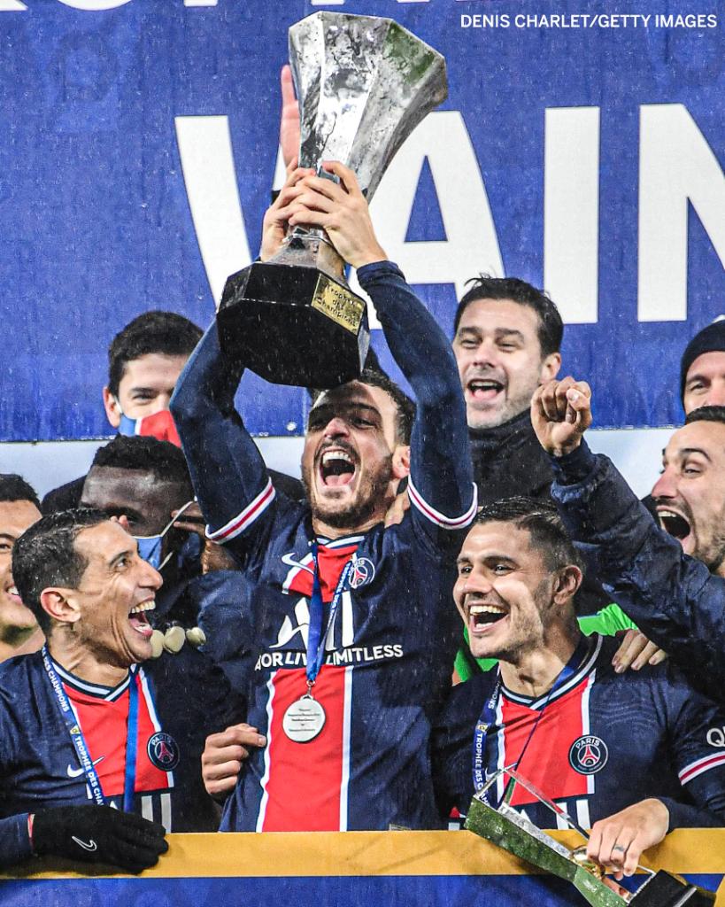 ESPNFC's tweet photo. Mauricio Pochettino has won more trophies at PSG than he did in FIVE years at Tottenham 🏆

He's only been there 11 days. https://t.co/cQStUn579S