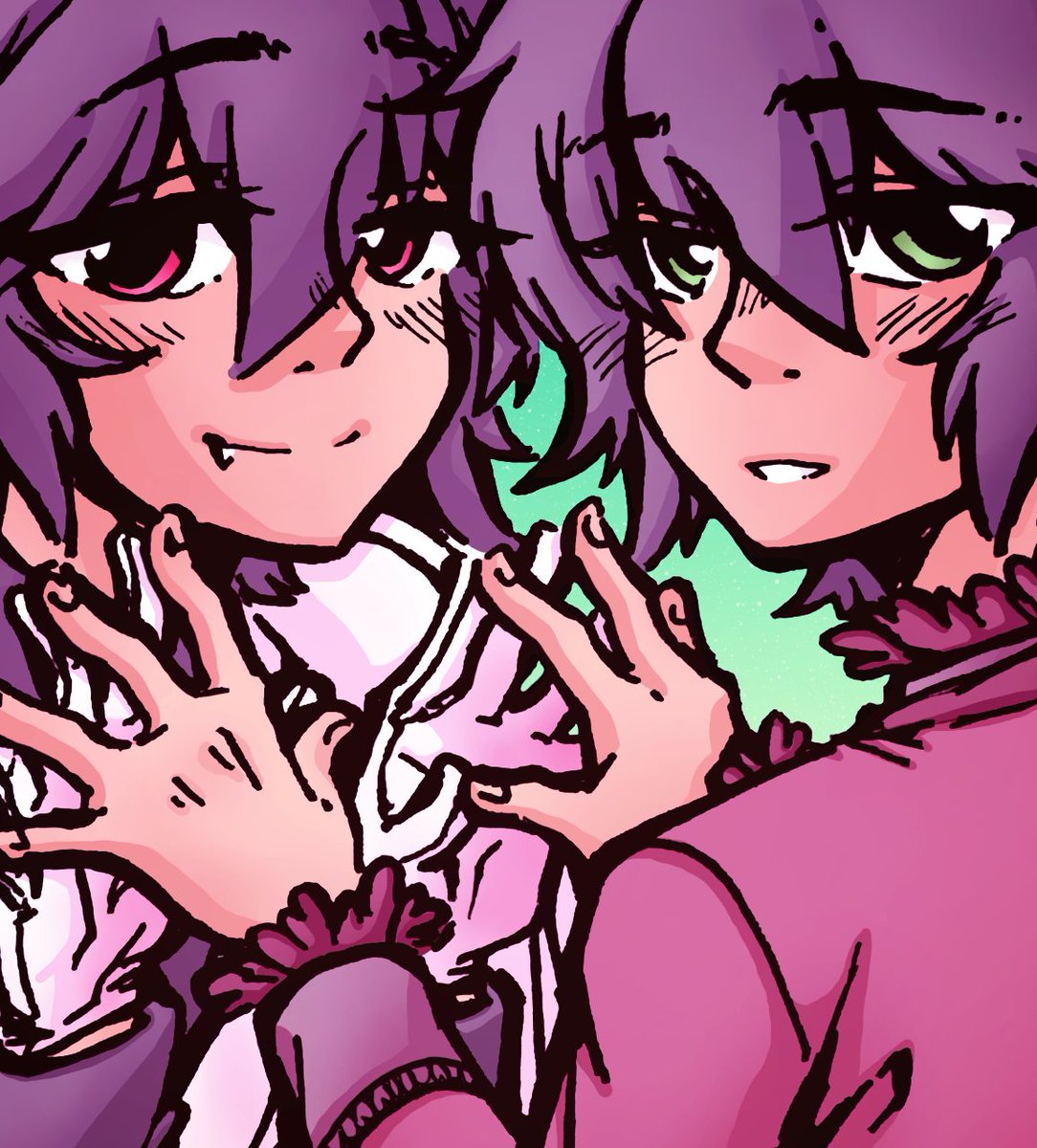 eva_epiphanies's tweet photo. i am DELIGHTED to show off a commission for @ButteryKiki of vamp!yuu and human!yuu as they appear in her fic, cherry picking!

link to the fic and my comm info in the replies ⏬⏬ https://t.co/EQKZTVFeNF