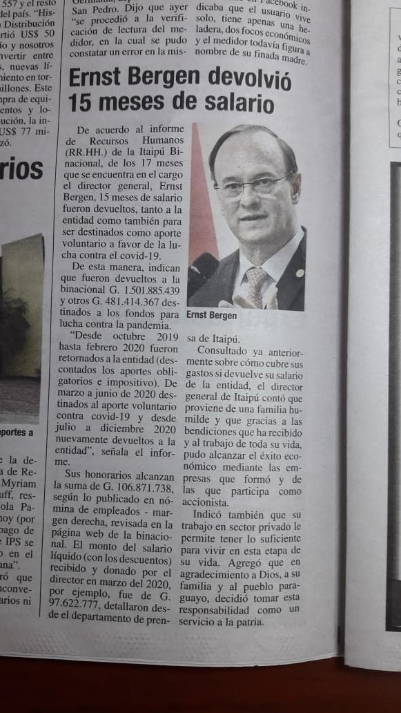 enriqueopezarc's tweet photo. El donar su salario no lo convierte en un buen funcionario público, pero si demuestra que no entro por la plata o para robar.
Gracias Ernst Bergen por demostrar que hay funcionarios públicos que desean hacer bien las cosas y que el buen nombre vale mucho más que el dinero! https://t.co/PBiCfy5xh0
