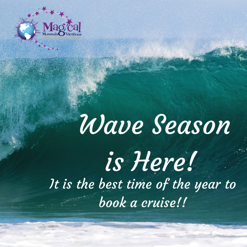 MMxxmmxxq's tweet photo. Wave season has arrived!! This is the annual timeframe when all the cruise lines offer special deals. It is also the best time for you to book a cruise and get a great deal! #cruises #cruisevacation  #familycruises #mmvbyvanessa https://t.co/KgPps7Df7I