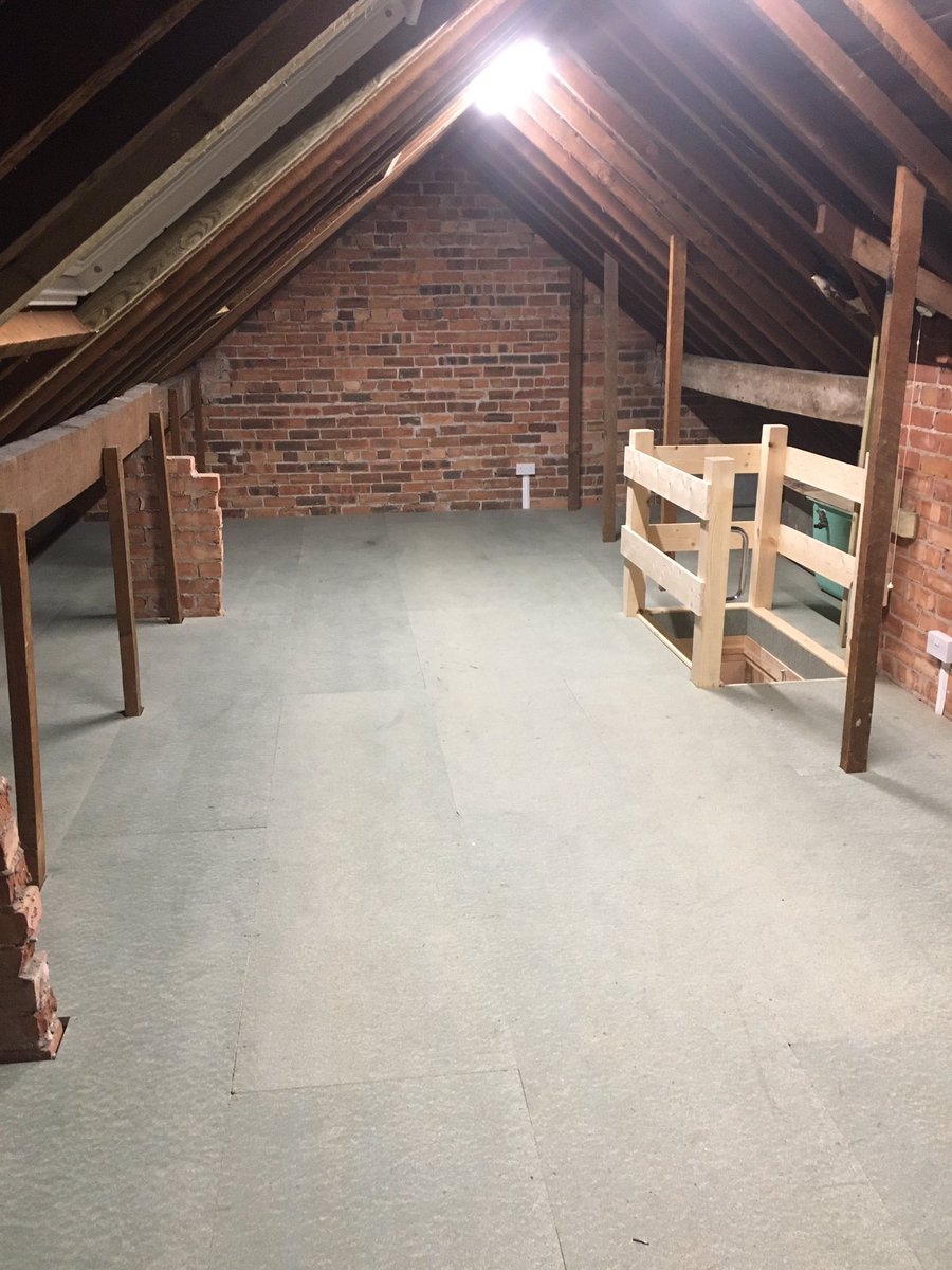 Recently completed, loft boarding, Velux windows and lighting with power points and access ladder with hatch fitted, #Bebington