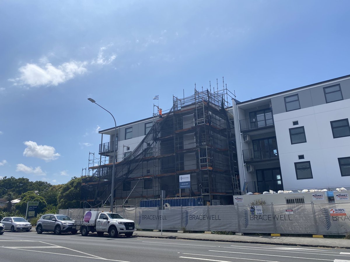 Here’s some more medium density being constructed in Mount Albert - perhaps what’s most striking is how much better these higher density dwellings integrate with the streetscape and thus how much nicer they look compared to the single family homes.