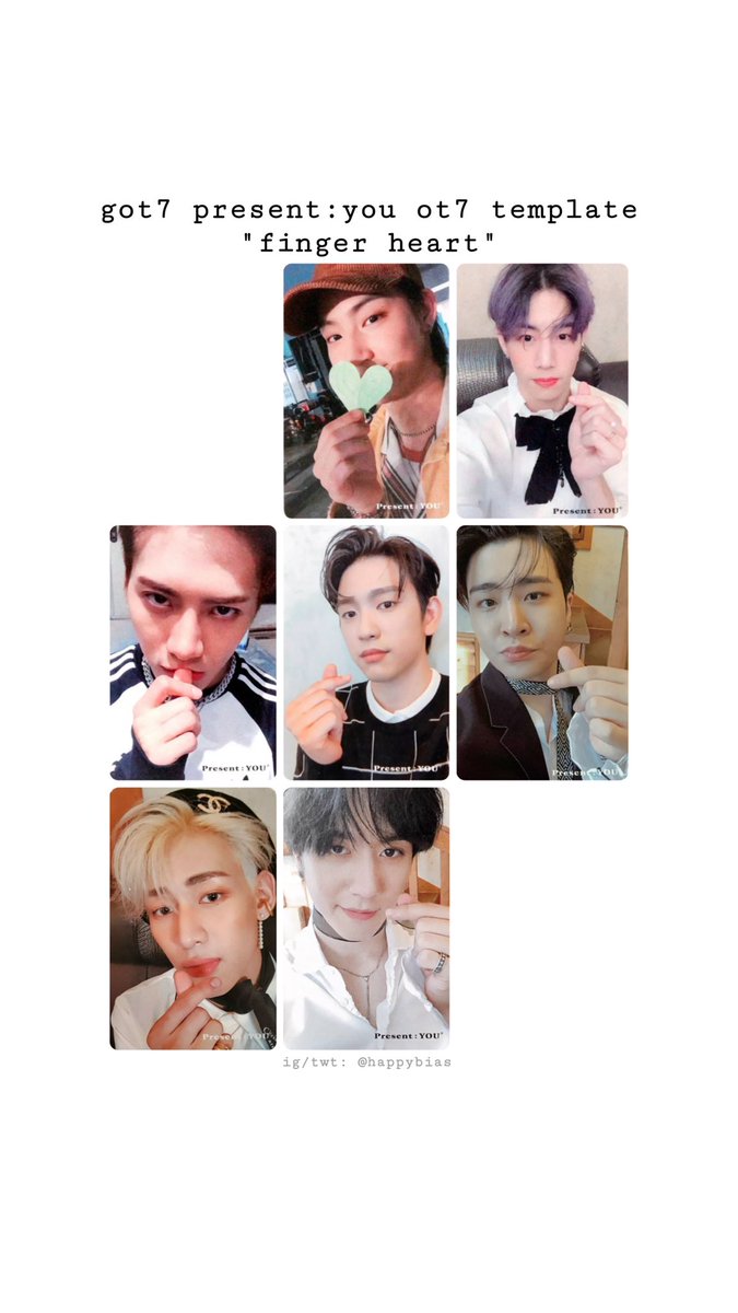 happybias's tweet photo. GOT7 PRESENT:YOU ALBUM PHOTOCARDS GROUP TEMPLATES

*do not remove credit* https://t.co/58v4bRsoEV