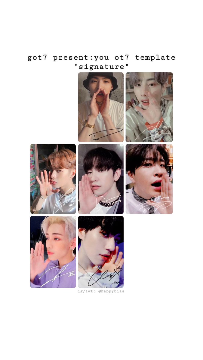 happybias's tweet photo. GOT7 PRESENT:YOU ALBUM PHOTOCARDS GROUP TEMPLATES

*do not remove credit* https://t.co/58v4bRsoEV