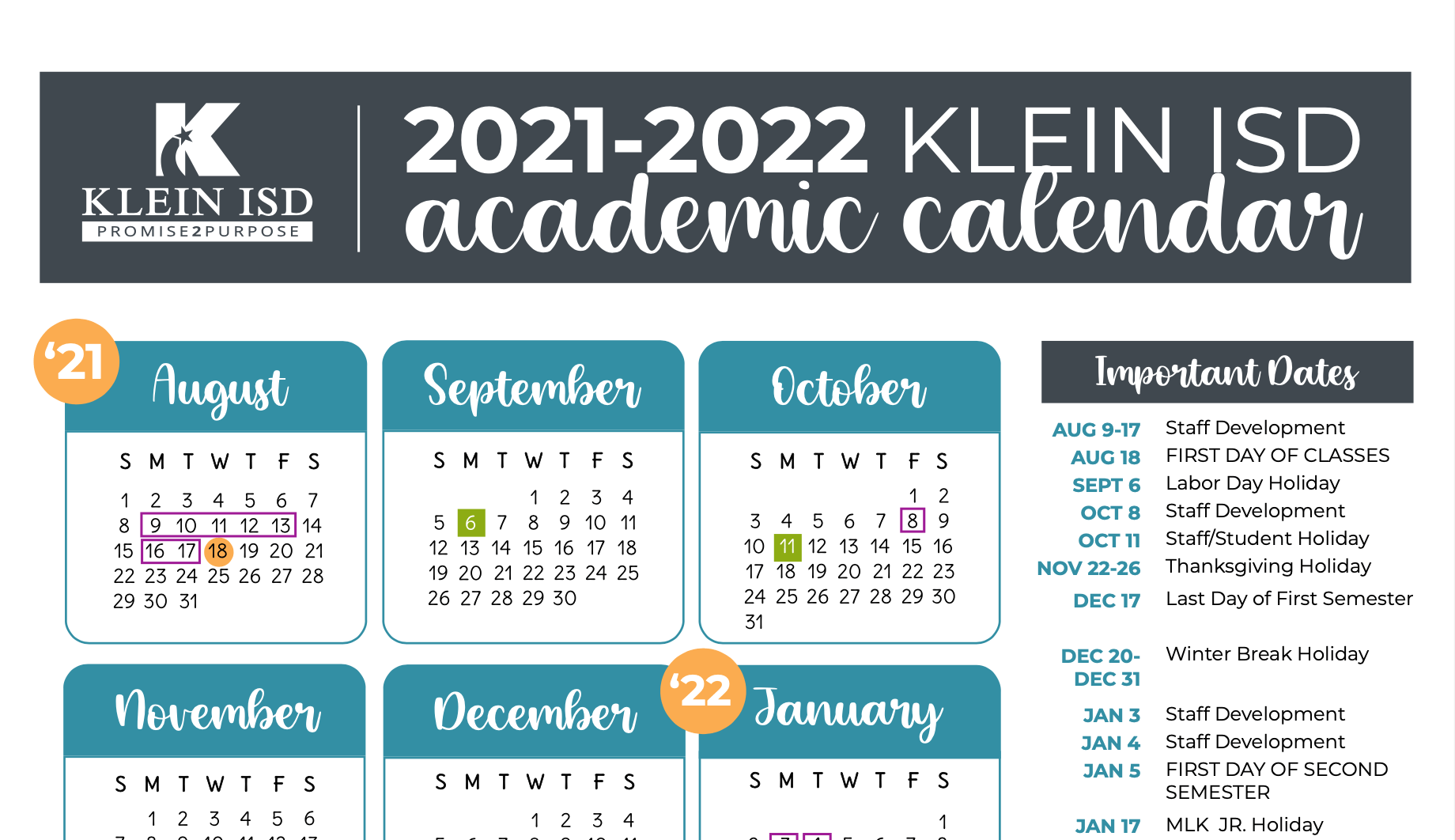 Klein Isd Calendar 2022 Klein Isd On Twitter: "Klein Isd Board Of Trustees Approves 2021-2022  Academic Calendar Read More: Https://T.co/7M5Dcv5Wns  Https://T.co/Ugqg3Zu5Rd" / Twitter