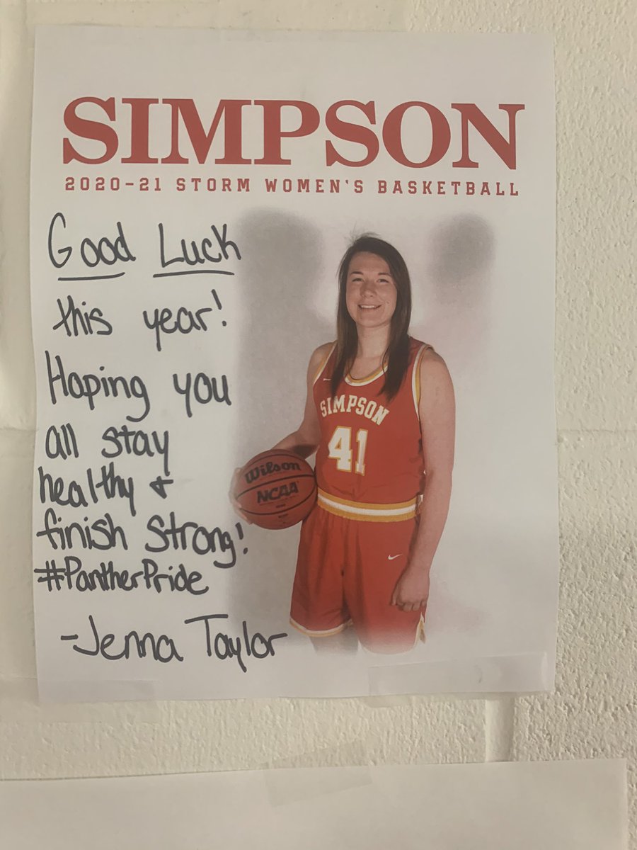 Coach_Neubauer's tweet photo. Got this in the school mail today. I never got to coach Jenna but I know she represents our program and community at the highest level! #pantherpride. https://t.co/zZedlgobMq