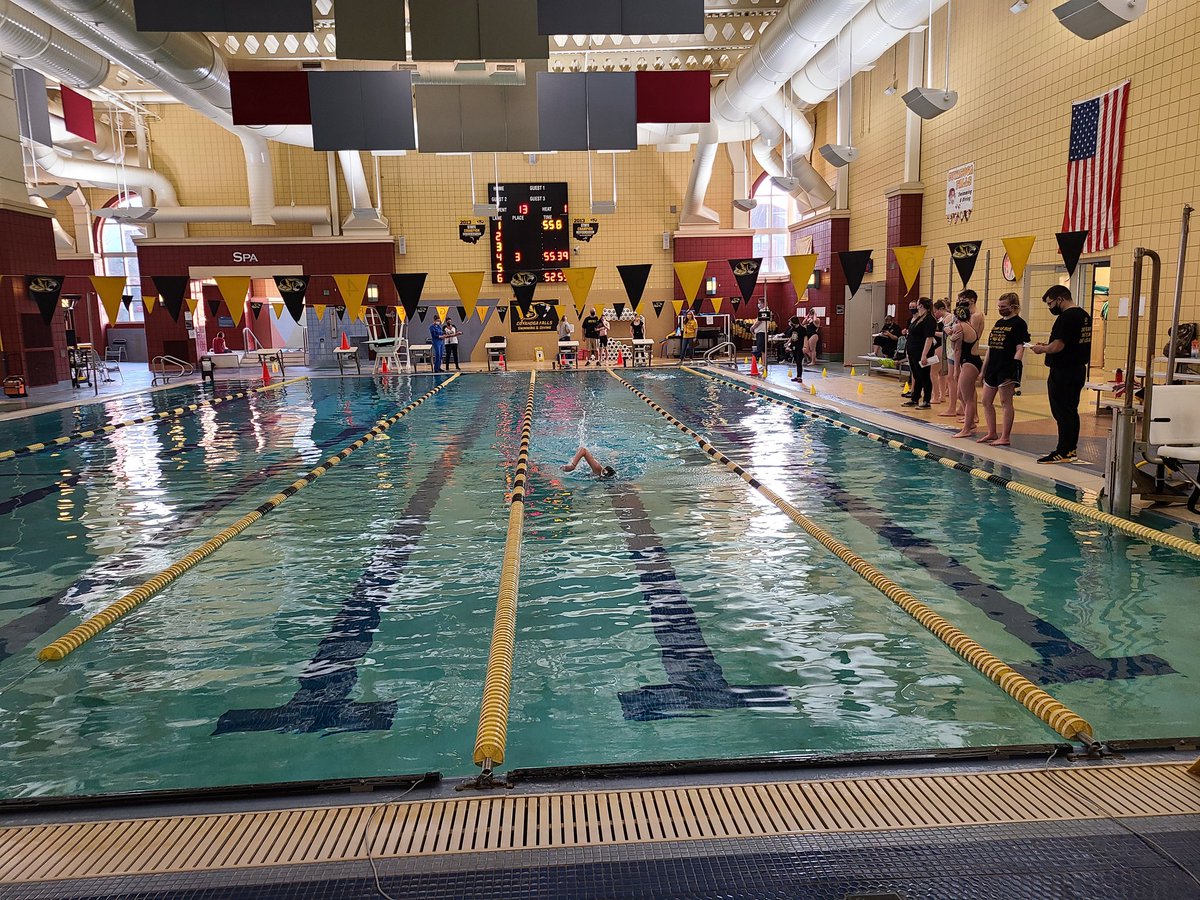CFBlackTigers's tweet photo. Swim meet underway at the Natitorium. Great job by our swim teams. https://t.co/AV3fE7eFql