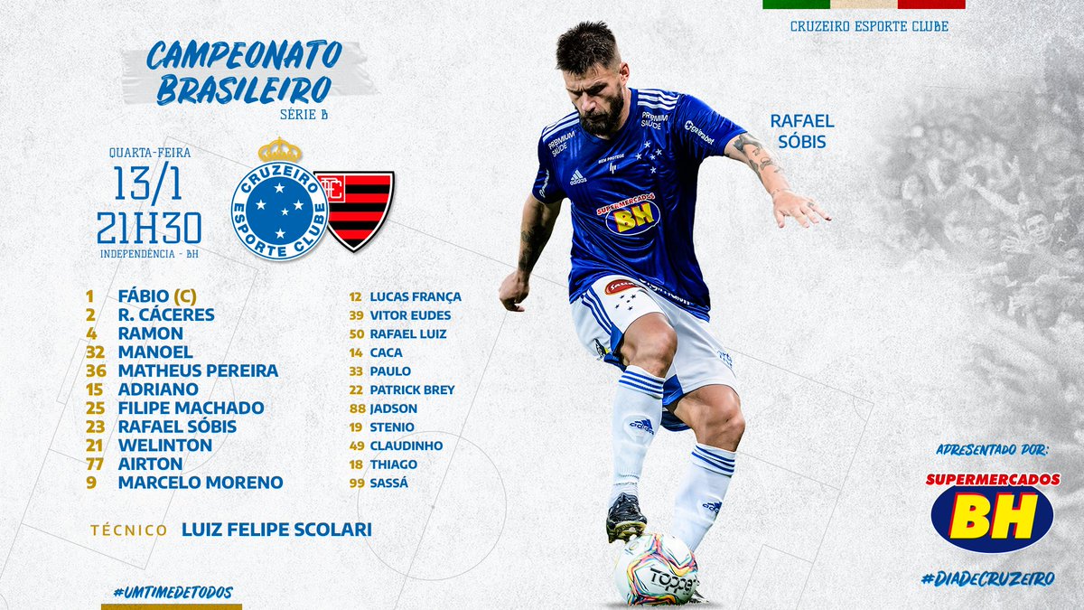 Cruzeiro's tweet photo. Cruzeiro escalado! 🦊⚽️

VAMOS PRA CIMA! 👊

#DiaDeCruzeiro #CRUxOES https://t.co/uITAN0vxmU