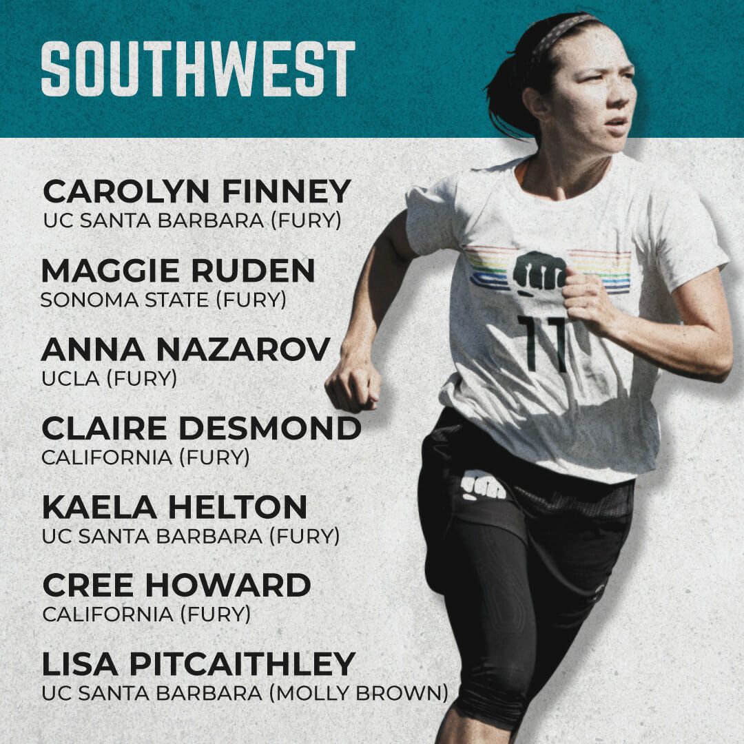 Ultiworld's tweet photo. Top Alumni Teams By College Region: Women's Division 

See the full list of teams ➡️ https://t.co/P2SetIwGyt

Who did we miss? Which region would win an alumni tournament? https://t.co/K841Sw9SIE