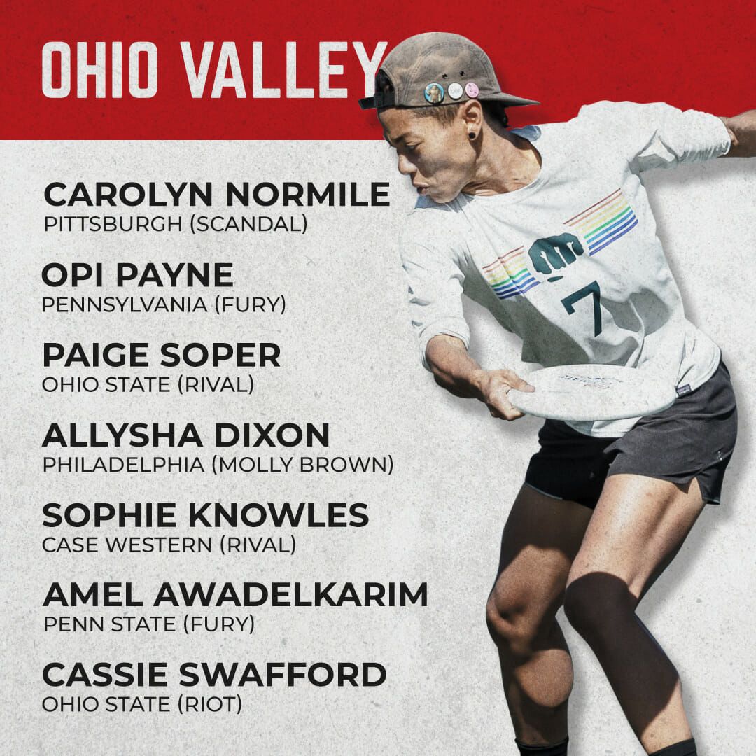 Ultiworld's tweet photo. Top Alumni Teams By College Region: Women's Division 

See the full list of teams ➡️ https://t.co/P2SetIwGyt

Who did we miss? Which region would win an alumni tournament? https://t.co/K841Sw9SIE