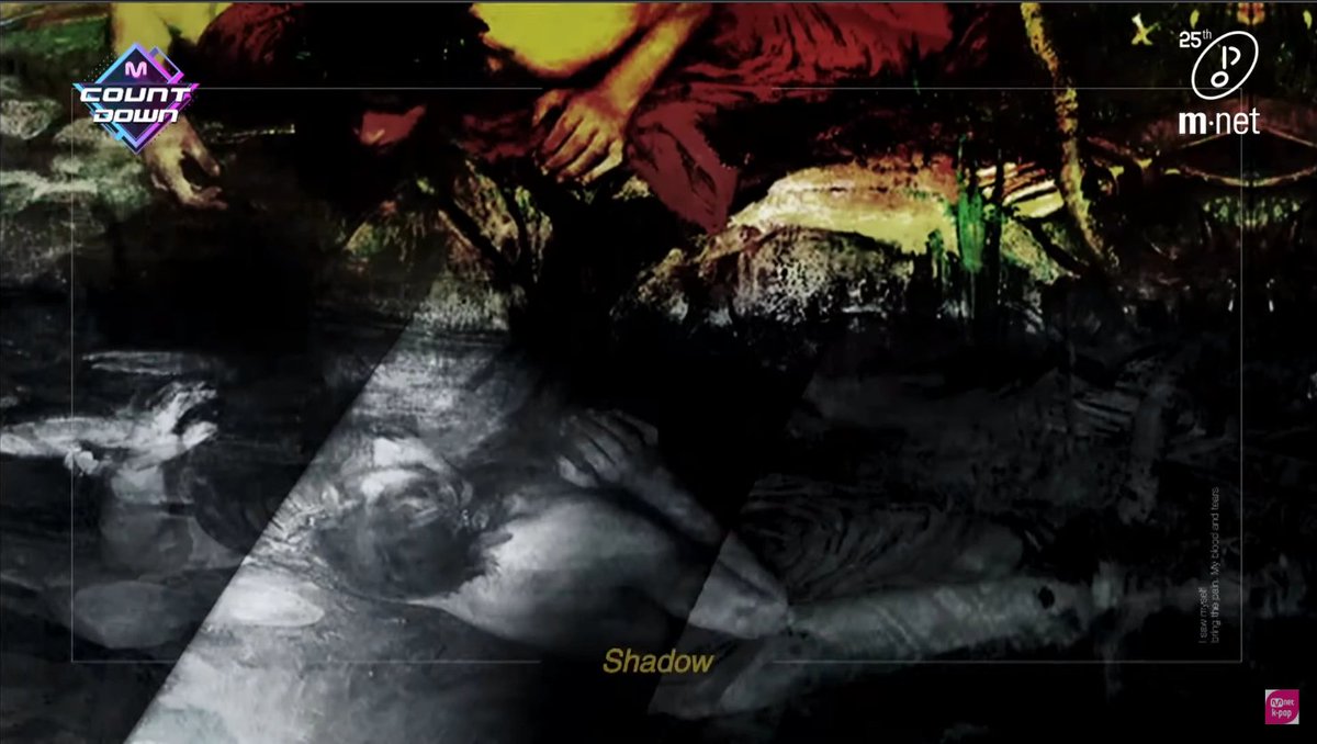 Why the frozen lake then? Have we seen it before?Yes! In the VCR that started the comeback show (20/02/27), just before Black Swan, there was a Narcissus painting that got frozen as Narcissus looked at his reflection in the lake... @BTS_twt