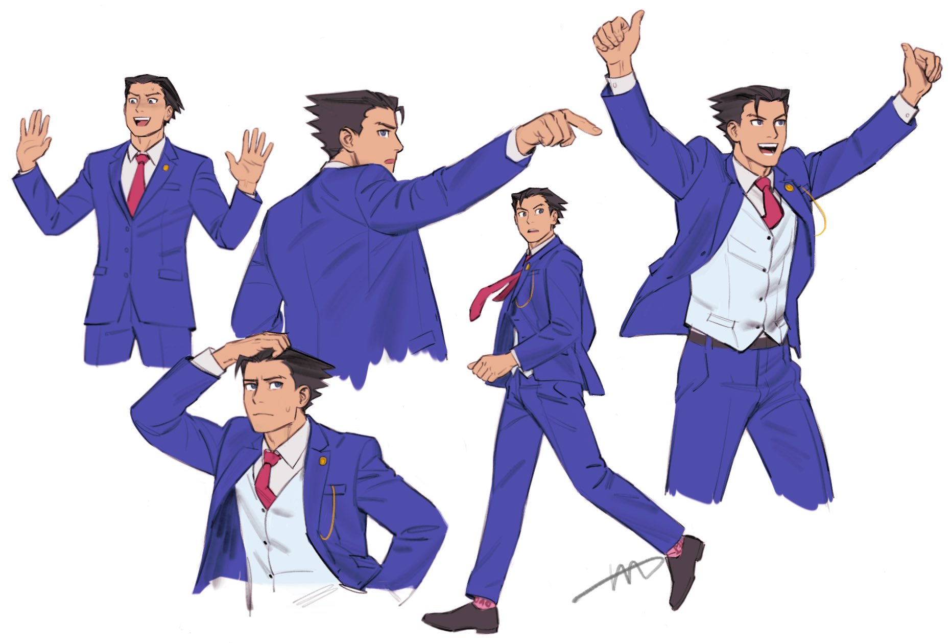 Fanart] Weeby doing the Ace Attorney lawyer pose ™ to celebrate her  starting the game tomorrow : r/Weebynewz