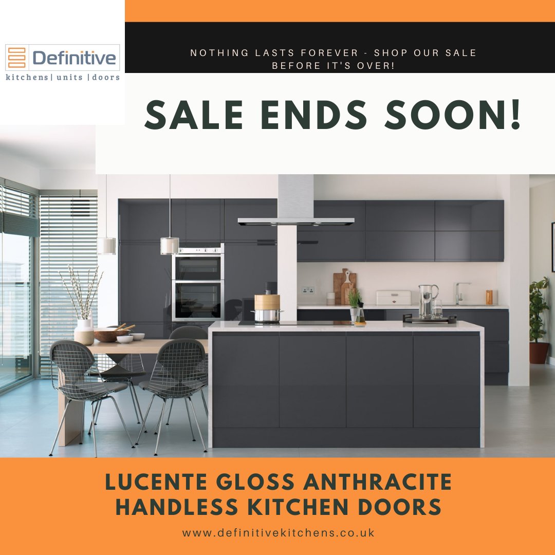DefinitiveKitch's tweet photo. Nothing lasts forever - sale ends soon! Shop our store to grab a 10% discount off all kitchen ranges.  You have until midnight tonight!!!  Don't forget to enter JanSale10 at checkout stage! 😊🤑 https://t.co/V69yE4esPS #KitchenSale #kitchens #onlineshop https://t.co/9exg1DWwid https://t.co/BpFMIzu13R