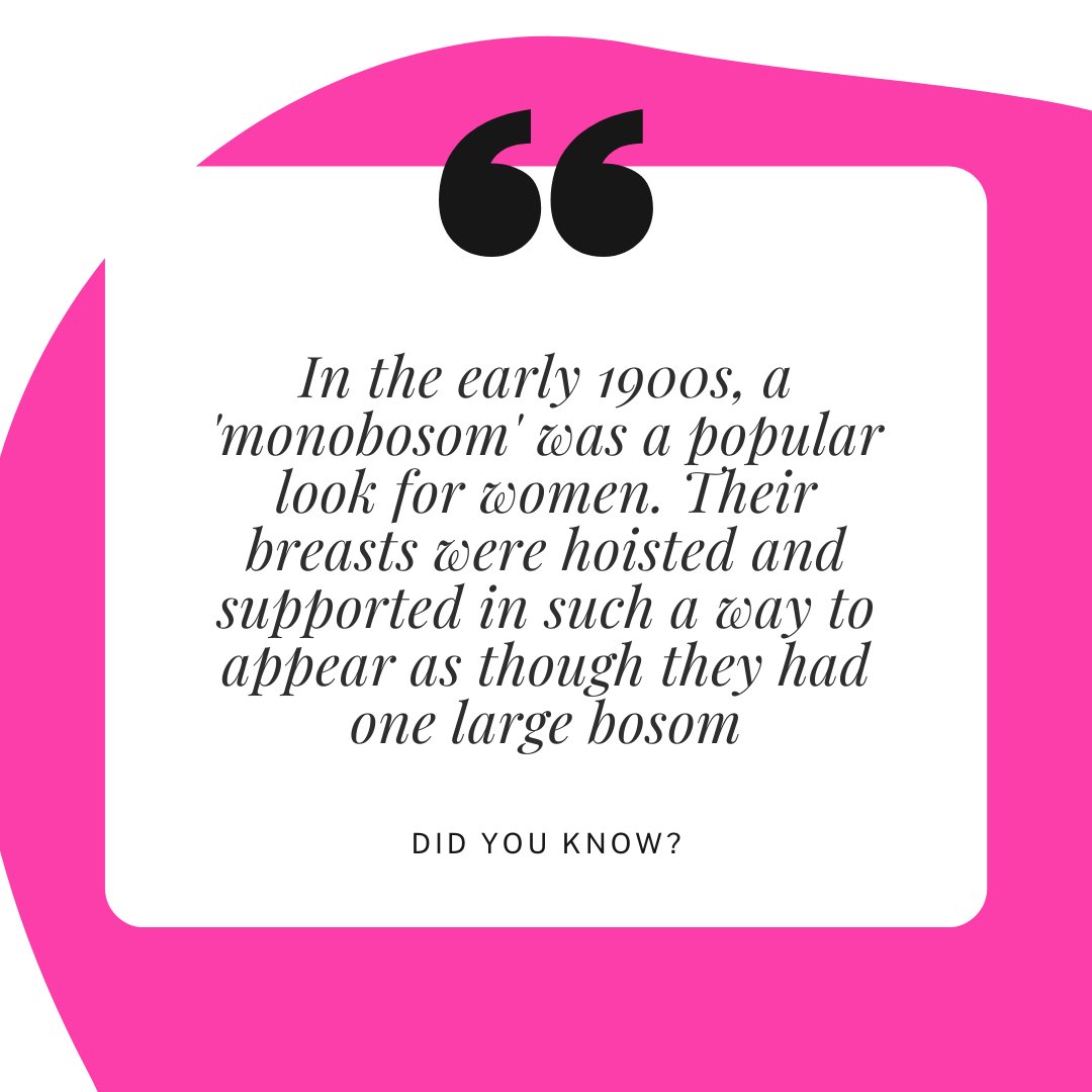 PeachesScreams's tweet photo. Did you know?
.
 "In the early 1900s, a 'monobosom' was a popular look for women. Their breasts were hoisted and supported in such a way to appear as though they had one large bosom."
 .
Visit us: https://t.co/BWvWFCPiuv.
.
#peachesandacreams #sexytoys #lingerie https://t.co/ipYmg9DdKj