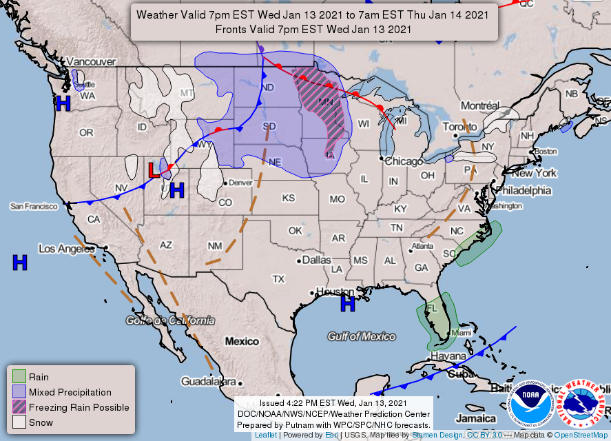 NWS's tweet photo. A powerful storm with a wide swath of dangerously high winds will morph into a heavy snow storm in the Upper Midwest this week. Rain in the northern Rockies is producing flooding &amp; increasing avalanche threats. Critical fire weather threats will develop in S. CA and KS. https://t.co/oAATgulGq0