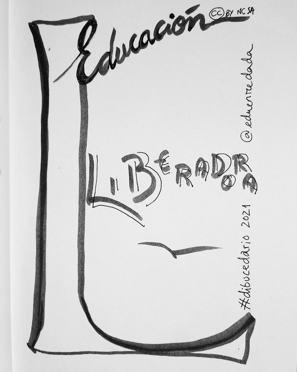 eduenredada's tweet photo. #dibucedario2021 #día12 por una educación #liberadora que promueva el diálogo, la creatividad, la crítica reflexiva... Tal como Freire nos explica, contraria a la educación bancaria 💪 https://t.co/bZ9sJj3GTk