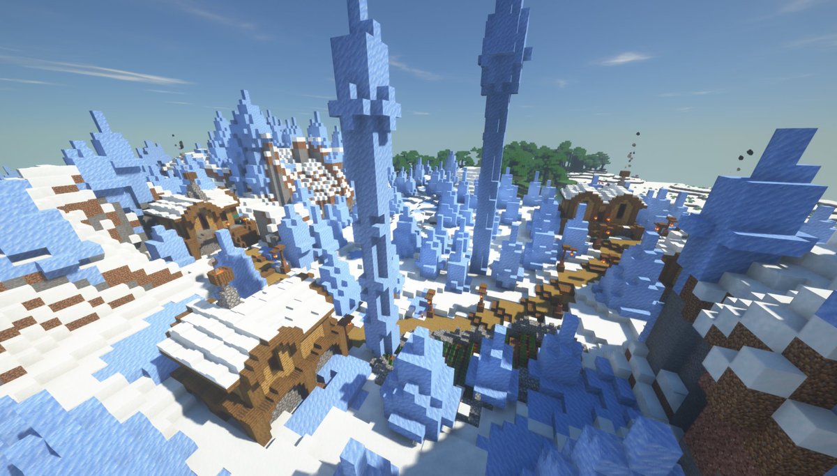 FallenSmp_'s tweet photo. Here are some photo's of the work in progress spawn, built by @_JC_C! If you would like to apply to join our server, apply at https://t.co/KbBQMdIebq #minecraftsmp #minecraft #smp #server #subzero #apply #applynow #shaders #multiplayer #cold #builders #Minecraftbuilds #fallensmp https://t.co/UUoprH171f