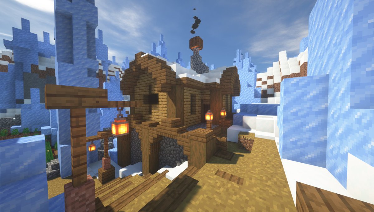 FallenSmp_'s tweet photo. Here are some photo's of the work in progress spawn, built by @_JC_C! If you would like to apply to join our server, apply at https://t.co/KbBQMdIebq #minecraftsmp #minecraft #smp #server #subzero #apply #applynow #shaders #multiplayer #cold #builders #Minecraftbuilds #fallensmp https://t.co/UUoprH171f
