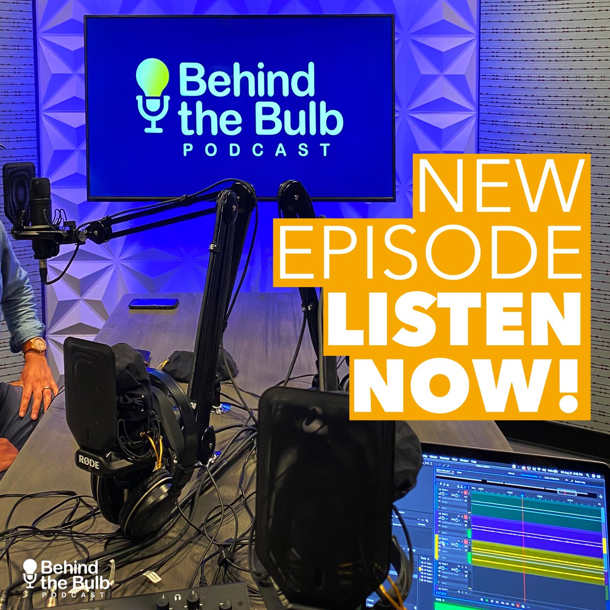 procallighting's tweet photo. Behind the, WHAT? To find out LISTEN NOW!
https://t.co/TC63jYu2t0

#behindthebulb #podcast https://t.co/I93RRTs70R