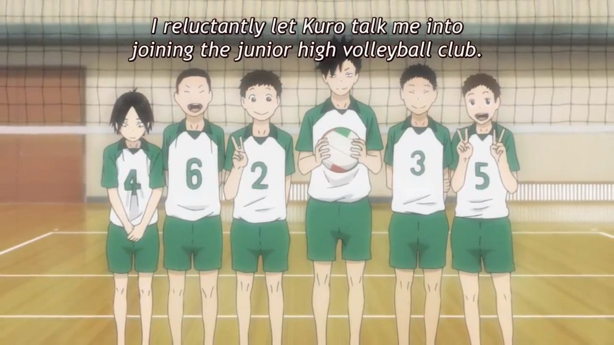 3. kenma joined the volleyball team for kurookenma says multiple times he joined the volleyball team for kuroo. (spoiler alert: he did this because he loves kuroo). AND THEN he played on a team with kuroo FOR YEARS!! that& #39;s dedication!!!