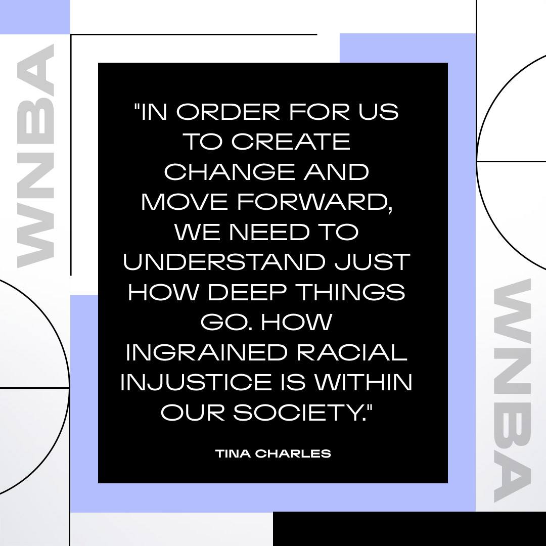 WNBA's tweet photo. Never stop learning, educating and fighting for change.
#BlackLivesMatter #MakeWayMakeChange https://t.co/zUJexvDZBX