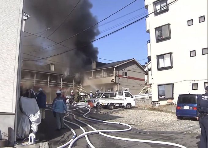 火事 小田原市久野のアパート火災 部屋から1人の遺体発見される 動画や画像まとめ まとめダネ