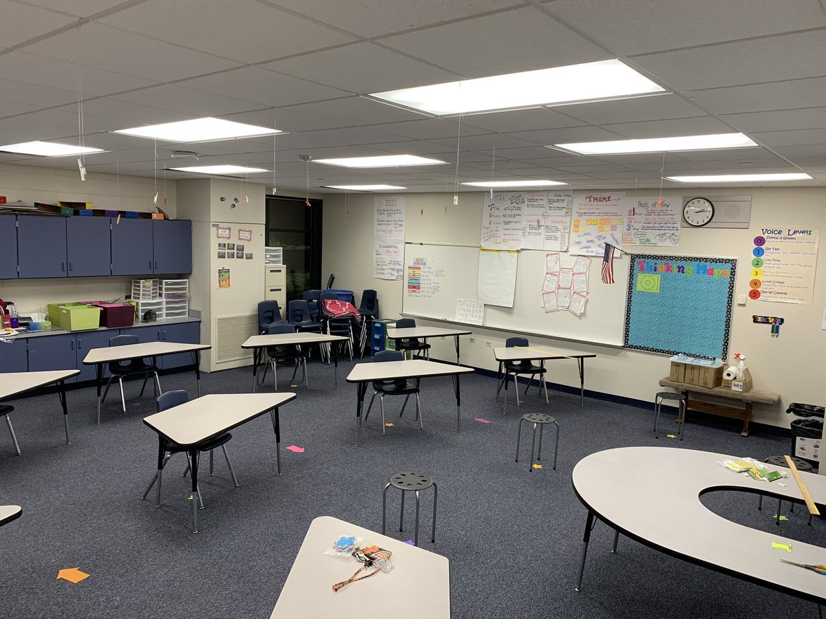 jhcolet87's tweet photo. One step closer to seeing smiling masked faces! π· Social distance classroom with a social distance small group area-β
#thinkoutsidethebox #somesortofnormal #bhwarriorpride https://t.co/ERWQ7PGMoC