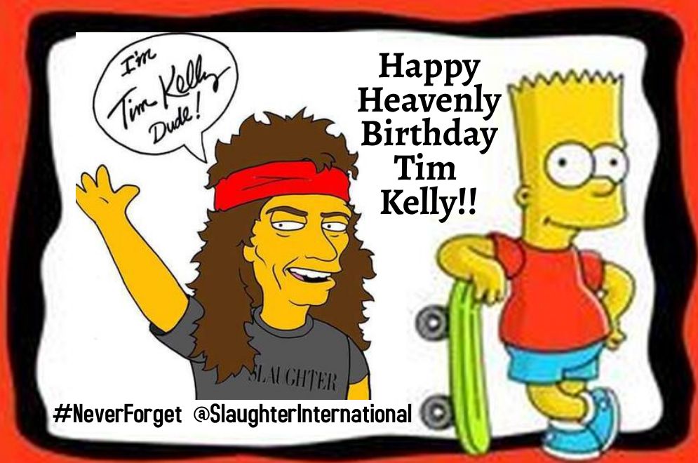 AmerNoizeMusic's tweet photo. Missing our friend & original guitarist #TimKelly on what would have been his 58th Bd. #HappyHeavenlyBirthday our brother. @markslaughter33 @blaselias #DanaStrum #Slaughter #FlyToTheAngles FB: @ SlaughterInternational https://t.co/UCl71zqb9s