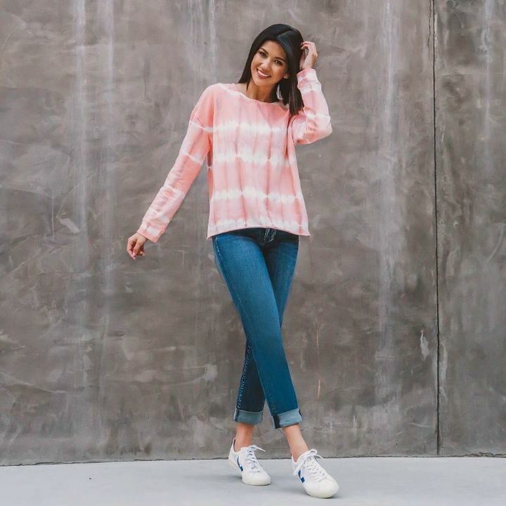 Our Michaela Tie-Dye Sweater is perfect for those WFH home days! Pair it with our Catherine Boyfriend Jean and you can’t go wrong. Zoom calls here we come! 💕#lovelife #inspiremore #wfh ift.tt/1Kh0o2R