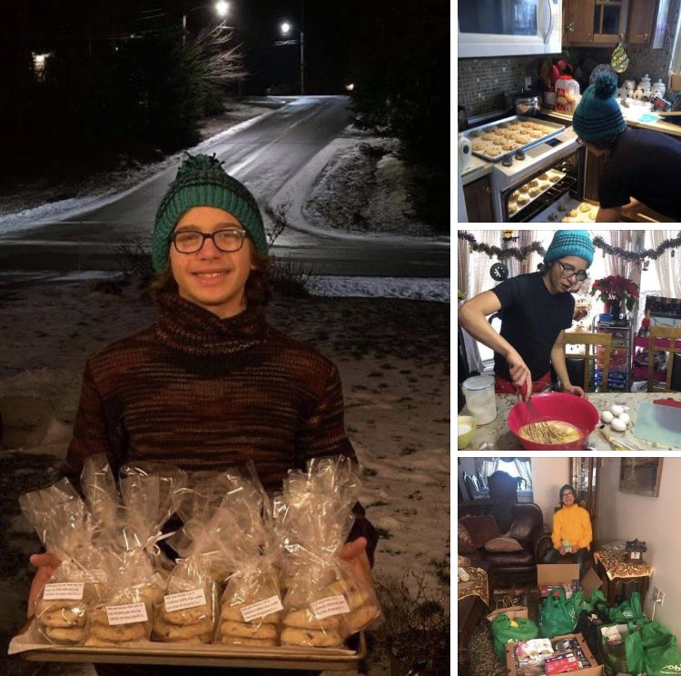 NnuSoccer's tweet photo. United U18 standout, Mohammed Tolba, raised over $700 in food and cash donations for the Pictou County Foodbank. Mo calls it his “cookies for you, food for all” campaign! WTG, Mo! https://t.co/yj0Vd5NmDz