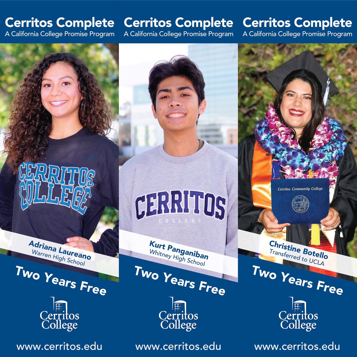 Raquel_Yvette's tweet photo. Interested in #2YearsFree college through the #CerritosComplete #PromiseProgram? Students must apply by 3/2! Learn about our 5 eligibility steps and deadlines in our Info Video (Spanish Version) - https://t.co/z3NhUpLrkR 🎓🎓🎓 https://t.co/x3mwLVrOFh